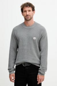 Хлопковый свитер Calvin Klein Jeans, серый