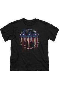 Футболка с коротким рукавом для детей "Сигнал Бэтмена" Gildan, черный