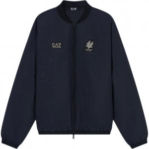 Мужская пуховая куртка EA7 SS26 Emporio Armani, черный