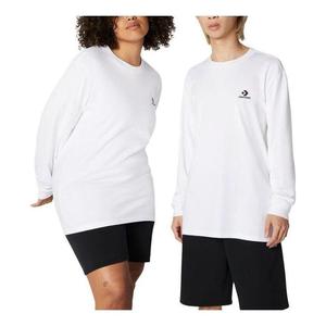 Футболка go-to embroidered star chevron long sleeve tee 'white' Converse, белый