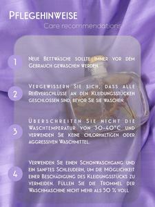 Комплект постельного белья с простынями - фиолетовый, пододеяльник 6 предметов, 100% хлопок, подарочная упаковка, полосатый сатин 200х220 см STM Group