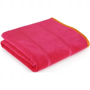 Пляжное полотенце s.Oliver s. Oliver Strandtuch 90/180 легкое качество, для путешествий, сауны, бассейна S.Oliver, розовый/оранжевый