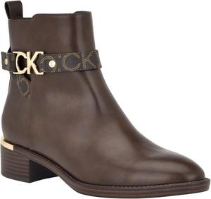 Женские ботильоны Calvin Klein Dhara, Dark Brown Logo 200