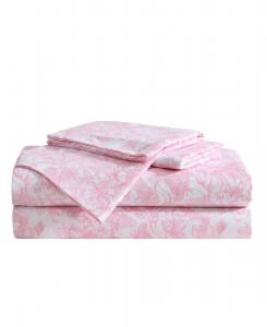 Комплект постельного белья из 3 предметов из шелковистой микрофибры с принтом, размер Twin Betsey Johnson, Fairytale Floral