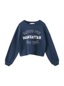 Рубашка MANGO KIDS, темно-синий