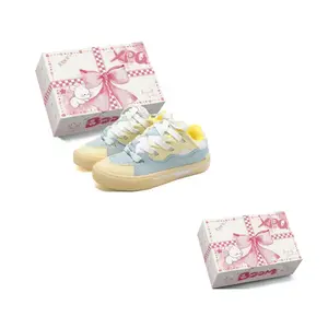 XPQ Антискользящие износостойкие сбалансированные легкие низкие скейтерские кроссовки для увеличения роста унисекс Custard Kitten, цвет Custard Kitten