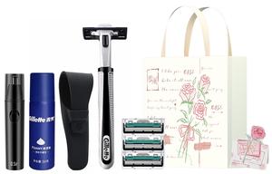 Мощные ручные бритвы для мытья по всему телу 2 слоя лезвия классическая вращающаяся головка Gillette