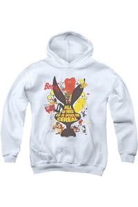 Толстовка с капюшоном Looney Tunes Cereal Youth Gildan, белый