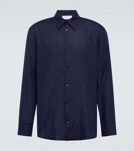 Рубашка из льна кеведо Gabriela Hearst, синий