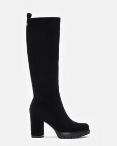 Женские ботильоны на высоком каблуке с боковой молнией Xti, черный