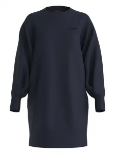 Платье мини с длинными рукавами Boss, синий