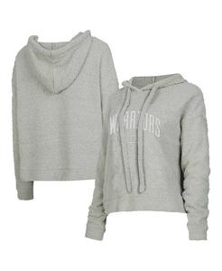 Женская серая толстовка с капюшоном Golden State Warriors Ventura Comfy Concepts Sport