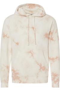 Independent Trading Co. Толстовка с капюшоном средней плотности с узором «тай-дай», цвет tie dye dusty pink