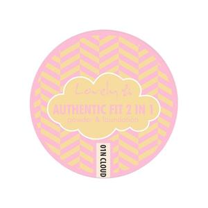 Authentic Fit 2in1 тональный крем и пудра для лица 01N Cloud 9,5 г Lovely