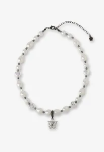 Жемчужное ожерелье с мотивами сердца и бабочки