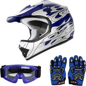 Шлем детский SLMOTO Flame, синий