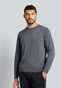 Вязаный свитер MERINO WOOL bugatti, цвет dunkelgrau