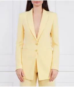 Элегантный жакет slim fit Patrizia Pepe, желтый