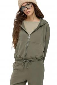 No Matter What Оливковый худи на молнии