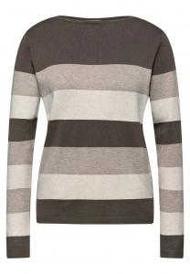 Свитер STREET ONE, Dark Brown/Mottled Brown