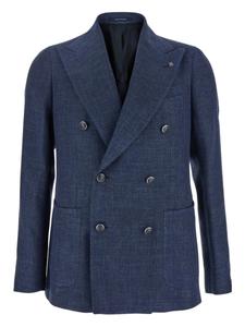 Пиджак с брошью Tagliatore, синий