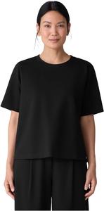 Футболка Eileen Fisher Lightweight Ponte Crew Neck Tee, черный