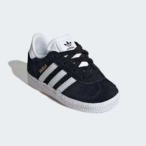 Детская обувь Gazelle Comfort на эластичной шнуровке Adidas, цвет Core Black/Cloud White/Cloud White