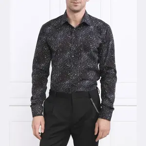 Рубашка стандартного кроя Karl Lagerfeld, черный