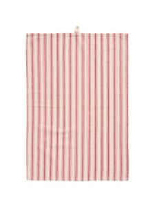 IB Laursen Кухонное полотенце с узкими и широкими полосами красного цвета