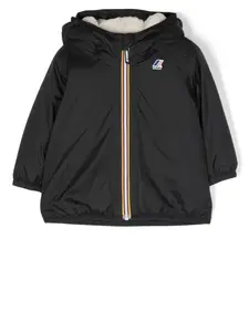 Куртка с капюшоном и нашивкой-логотипом K Way Kids, черный