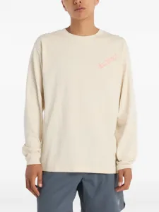 Лонгслив с графическим принтом карты New Balance, бежевый