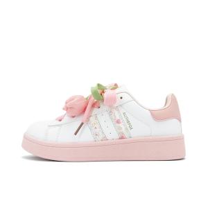 ALI THE FOX Нишевые бесконфликтные пухлые туфли Износостойкие и легкие низкие скейтбордские туфли женские розовые с аксессуарами розовый тюльпан