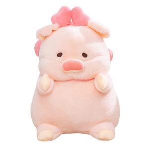 Мягкая и очаровательная плюшевая кукла с бантиком в виде поросенка, высота 20см/30см/40см MLING, Bowknot Piggy Doll