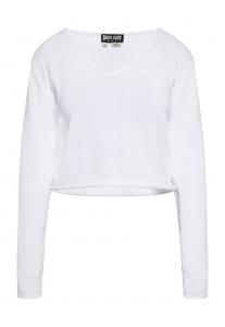 Тонкий вязаный свитер ROCKEASY Sweater, белый