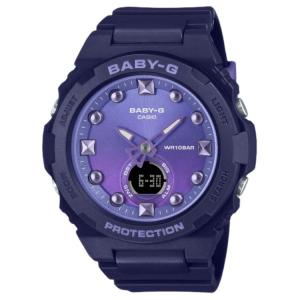 CASIO Часы Quartz Movement Resin Strap Watch Women's Watch Purple Watch Dial, Purple Watch Dial
