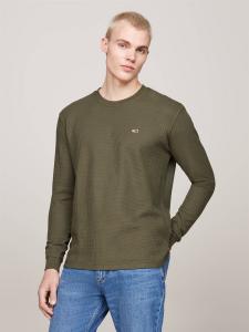Толстовка Tommy Jeans Regular Fit, зеленый