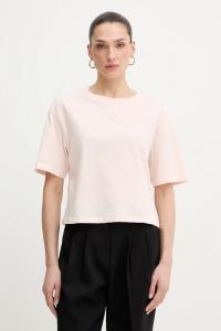 Хлопковая футболка Armani Exchange, розовый