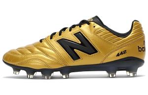 Футбольные бутсы 442 V2 Pro HG «Золото-черные» New Balance