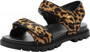 Женские сандалии COACH Brynn в леопардовом принте, Natural Leopard