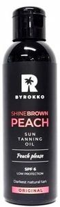 Персиковый загар Поддерживающее масло SPF6 Byrokko Shine Brown