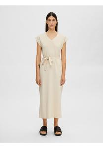 Повседневное платье FLÜGELÄRMEL Selected Femme, бежевый
