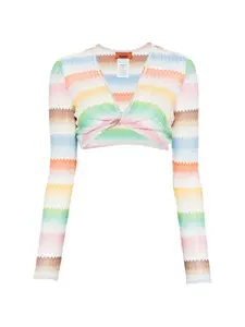 Топ с длинными рукавами Missoni, белый