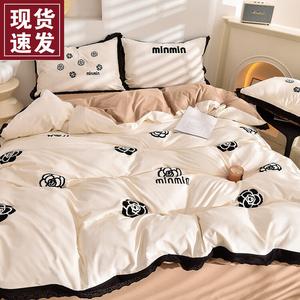 LUOLAI HOME Комплект постельного белья 3 предмета, простыня, 150x200 см