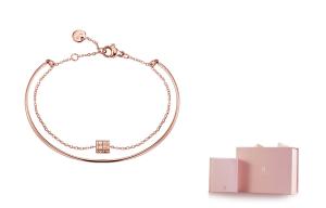 HMZ Титановый браслет Steel для женщин Rose Gold