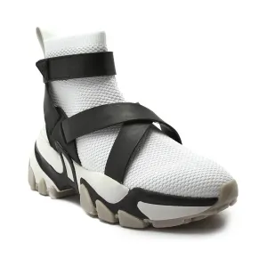 Кроссовки Nick с ремешком и добавлением кожи Michael Kors, белый