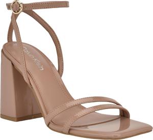 Женские босоножки на каблуке Calvin Klein Sassa, Light Natural Patent 110