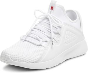 Мужские модные кроссовки Alpine Swiss, легкие вязаные теннисные кроссовки, белый