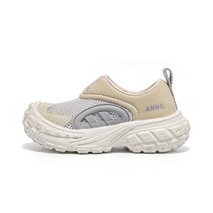 Детские сандалии с низким верхом, нескользящие, износостойкие, дышащие Annil, бежевый