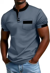 Мужская хлопковая футболка поло с коротким рукавом SdGgsgv