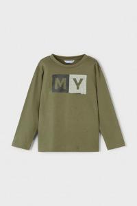 Хлопковая водолазка Mayoral, зеленый